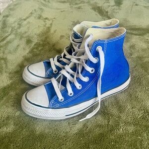 Blue Converse High-Top Sneakers
